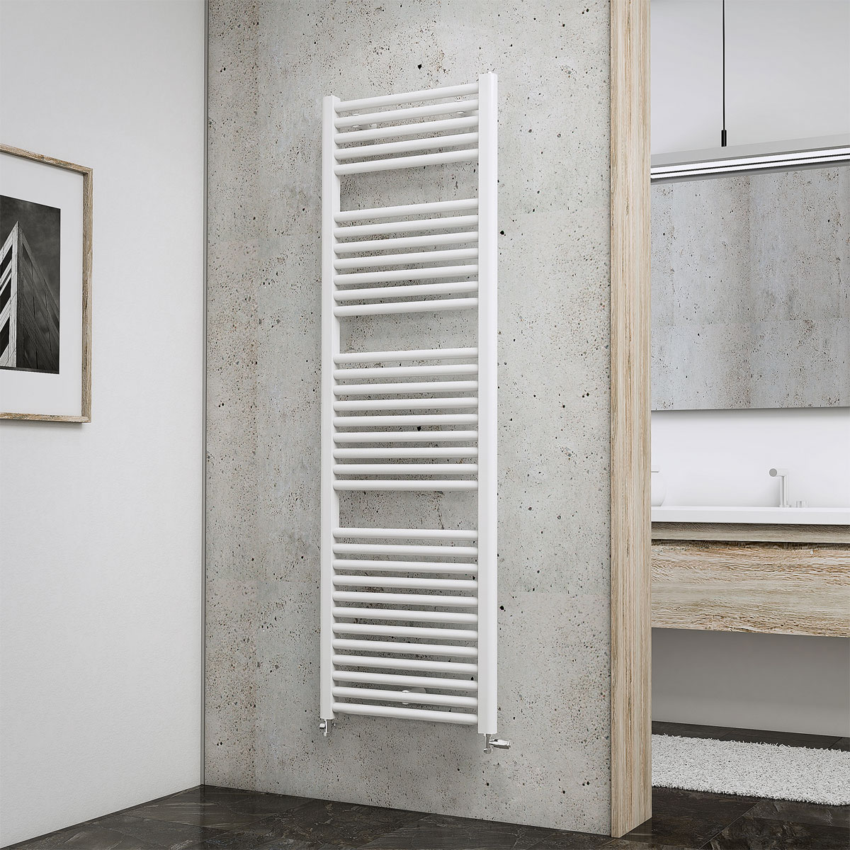 Schulte Design-Heizkörper München 50 x 157 cm weiß Bild 1