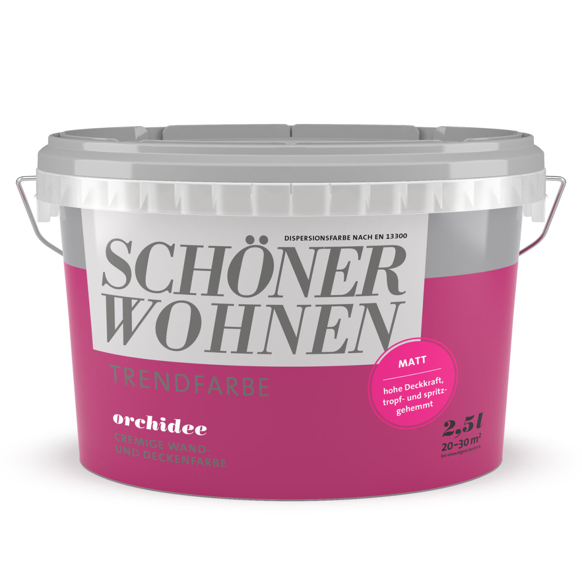 Schöner Wohnen Farbe Trendfarbe Orchidee Matt 2,5 L Bild 1