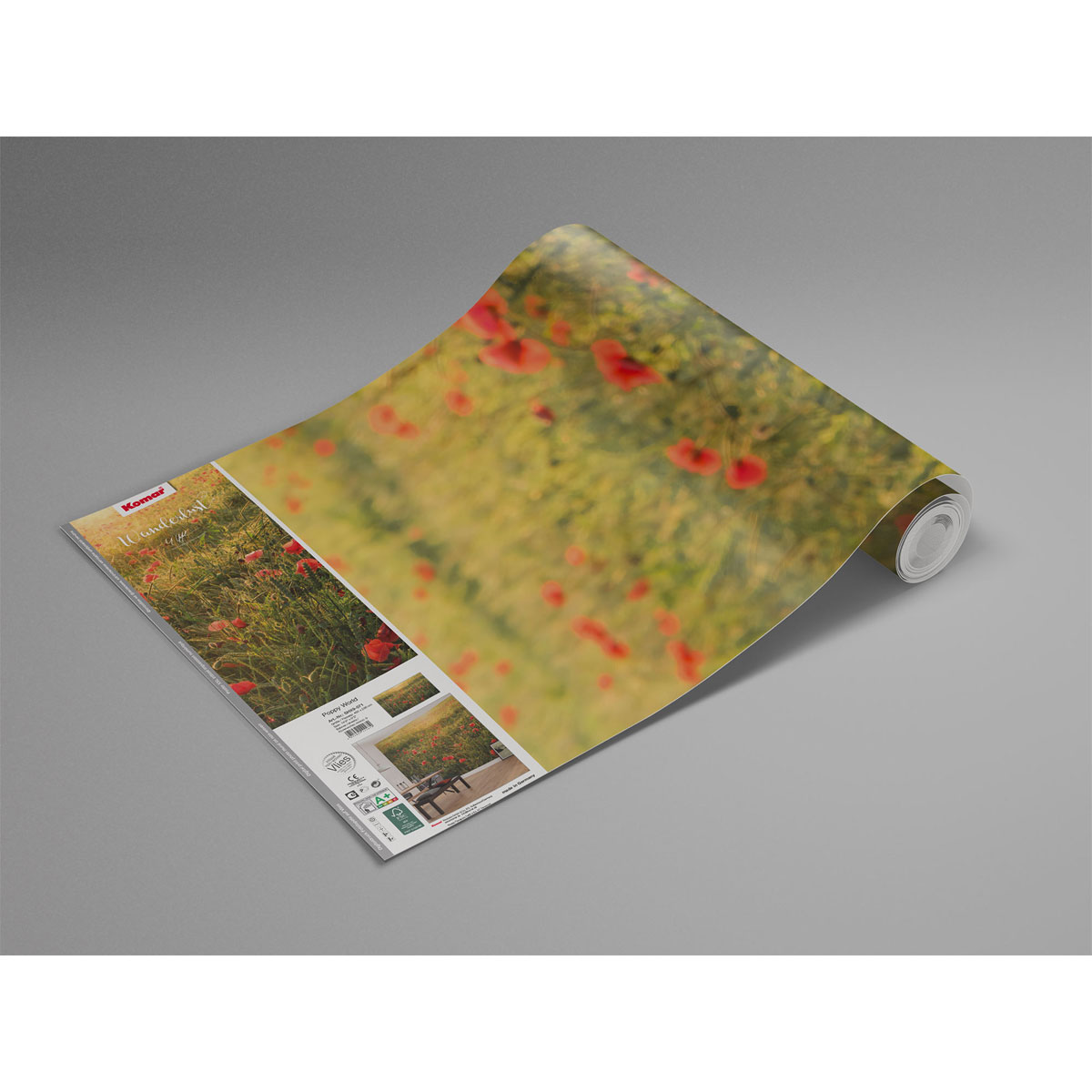Komar  Vlies Fototapete Poppy World 450x280 cm Bild 8