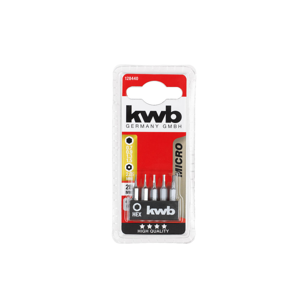 kwb  Micro Bits 28 mm 5 teilig Hex Bild 2
