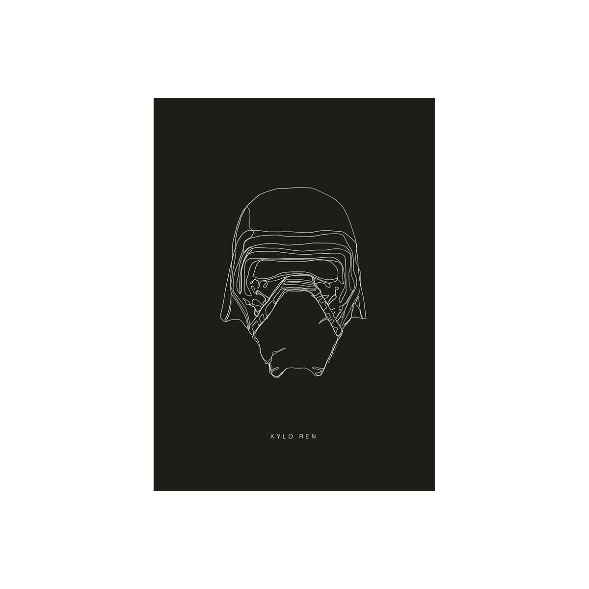 Komar  Wandbild Star Wars Lines Dark Side Kylo 40x50 cm Bild 2