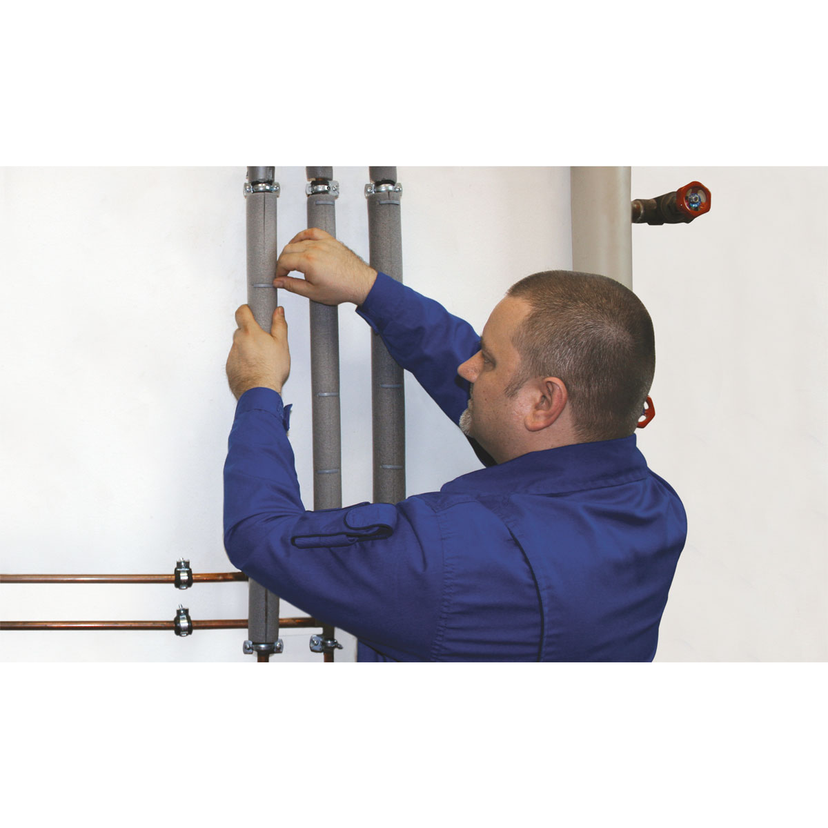 Rohrisolierung PE 35/10 1/1" Bild 2