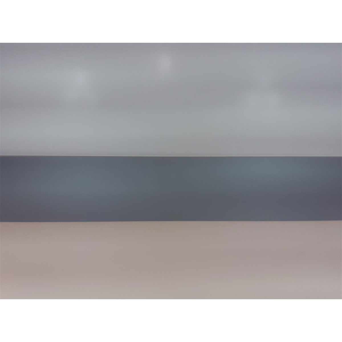 Moebelbauplatte Edelstahlgrau 2630x400x19 mm