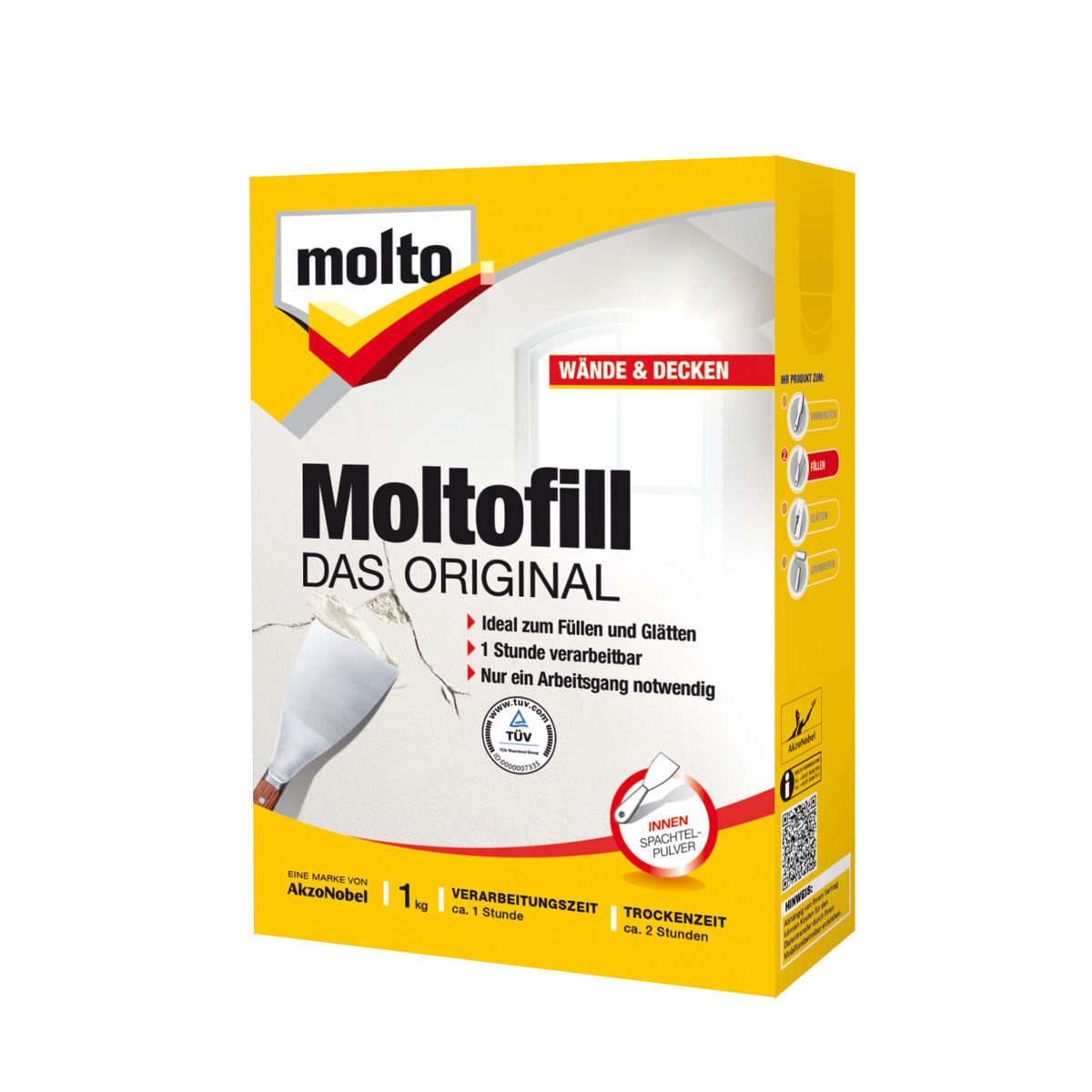 Molto fill Spachtelpulver Innen 1000 ml