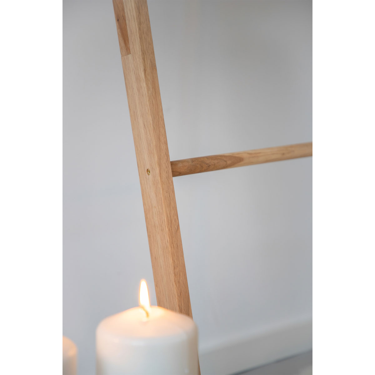 Wenko  Handtuchleiter Norway Walnussholz massiv Handtuchhalter Bild 8