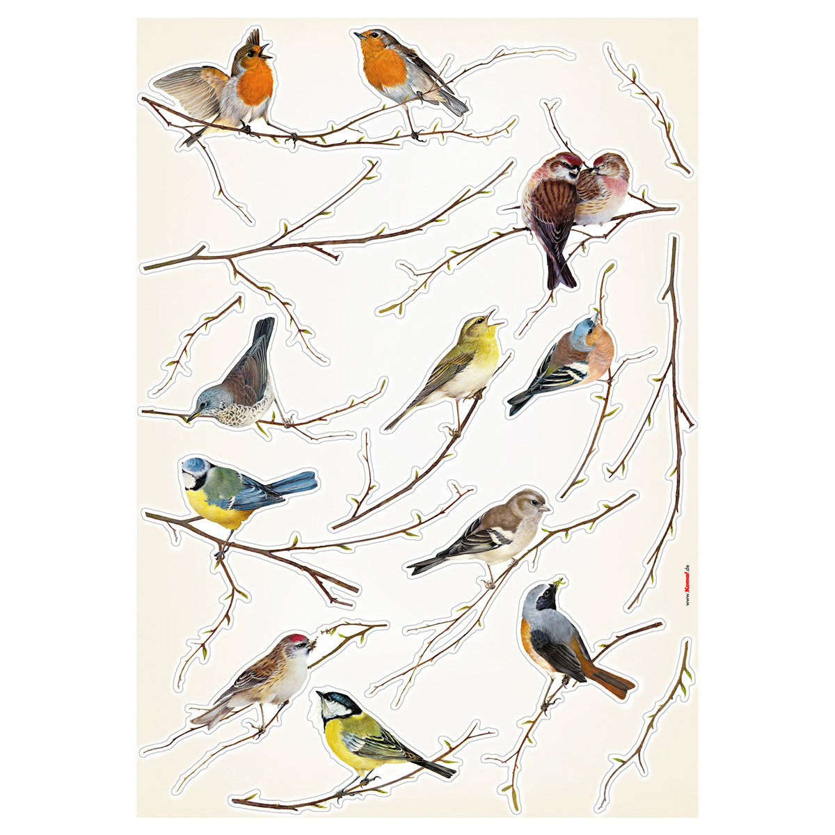 Komar  Wandtattoo Vogerl 50x70 cm Bild 2