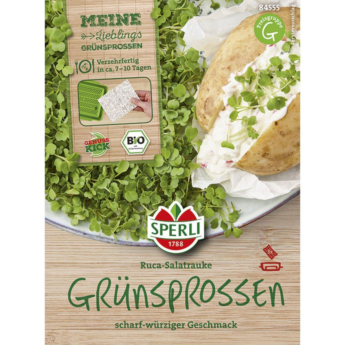 BIO Rucola für Micro Green Anzuchtset Nachfüllpads