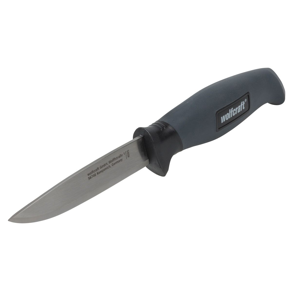 Wolfcraft  Outdoormesser mit glatter Klinge und Köcher
