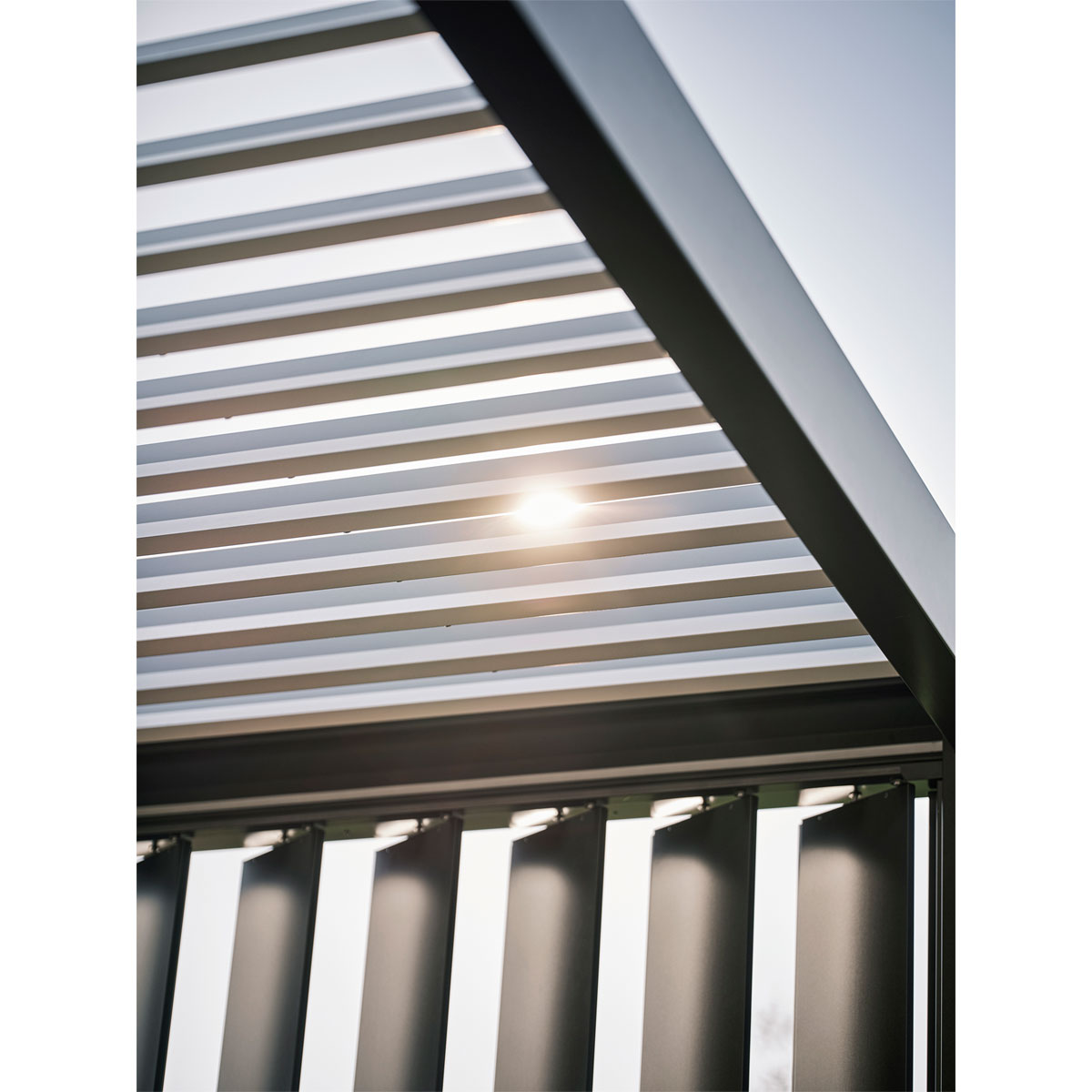 Biohort Lamellenseitenwand Gr. 3m dunkelgrau-metallic Bild 5