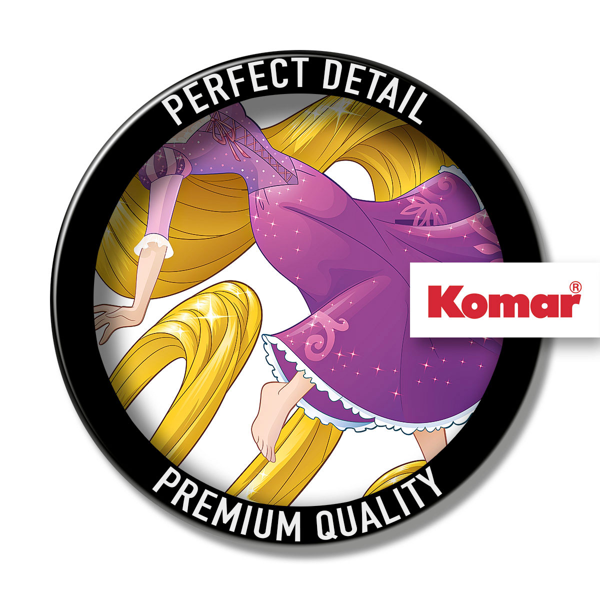 Komar  Selbstklebende Vlies Wandtattoo Rapunzel XXL 127x200 cm Bild 3