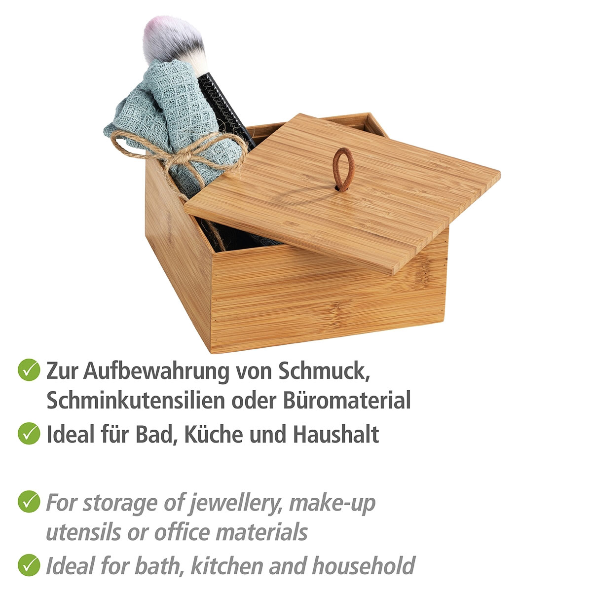 Wenko Bambus-Box mit Deckel Terramit M Bild 3