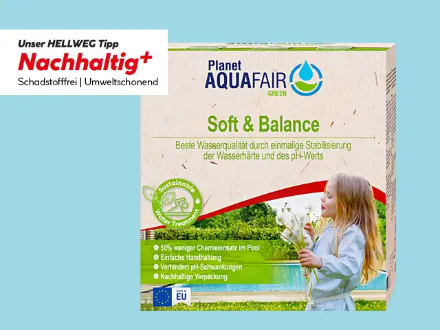 Planet AQUAFAIR - Soft & Balance Pooldesinfektion.