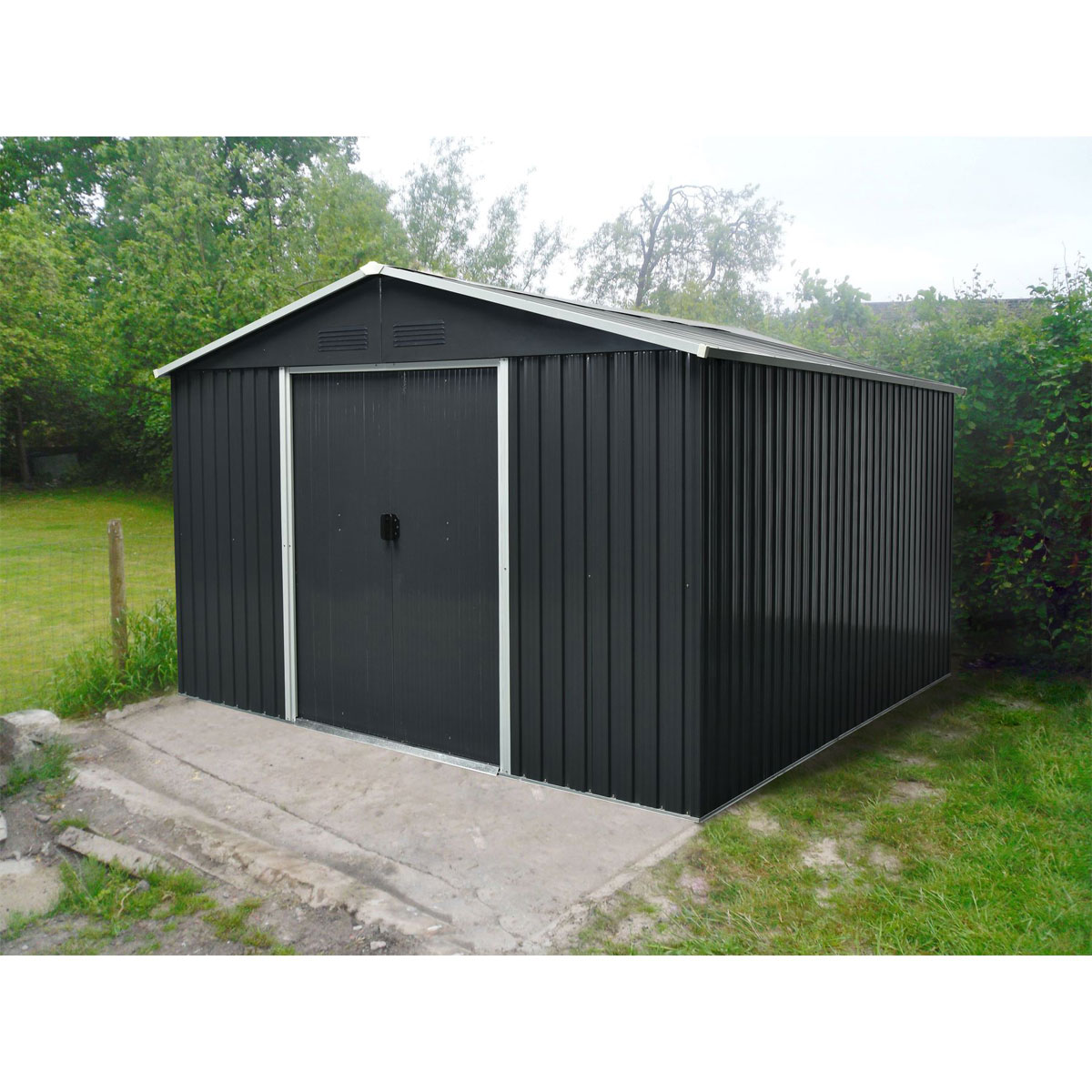 Pergart Gerätehaus Dresden II 10,3m² weiß Bild 3