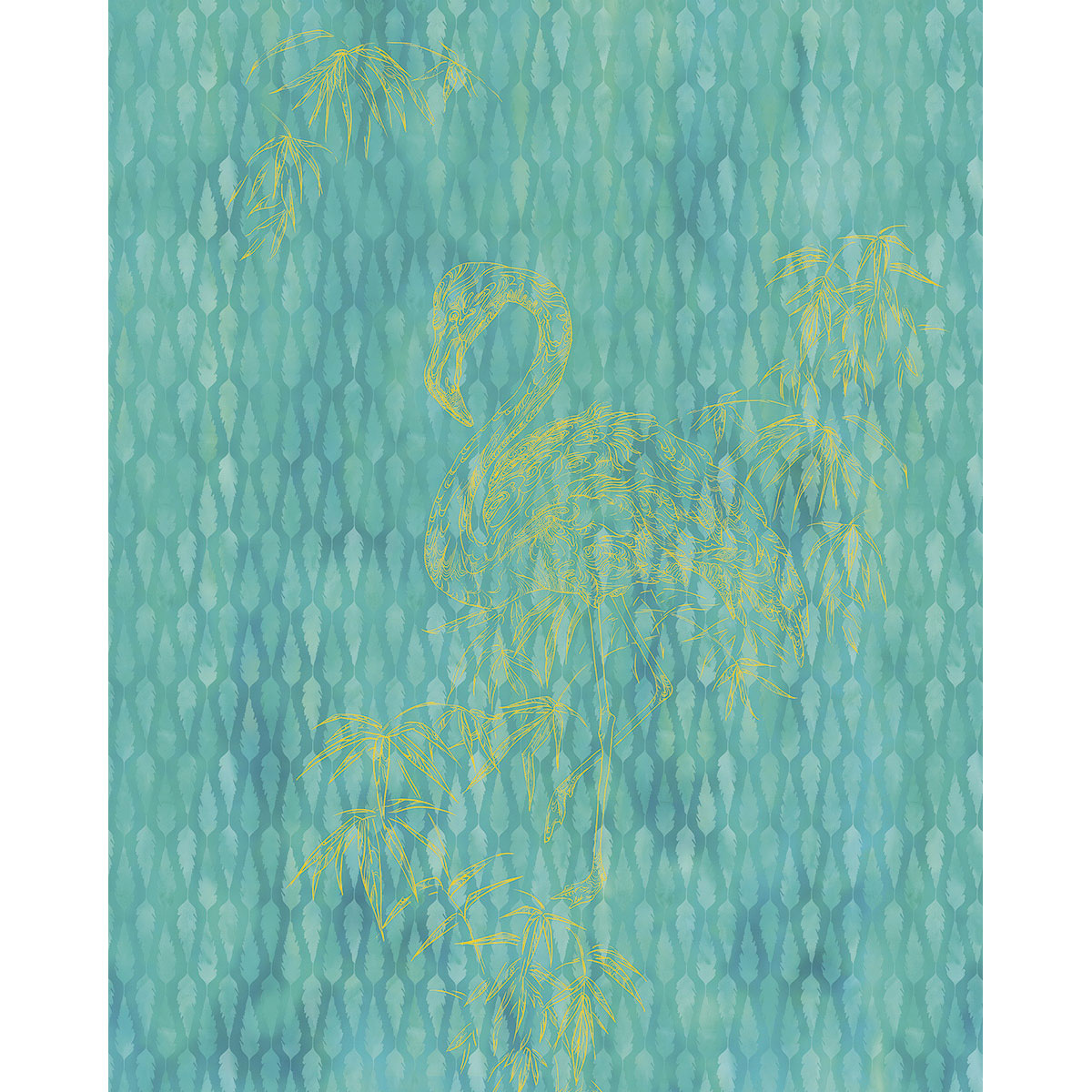 Komar  Vlies Fototapete Wild Flamingo 200x250 cm Bild 2