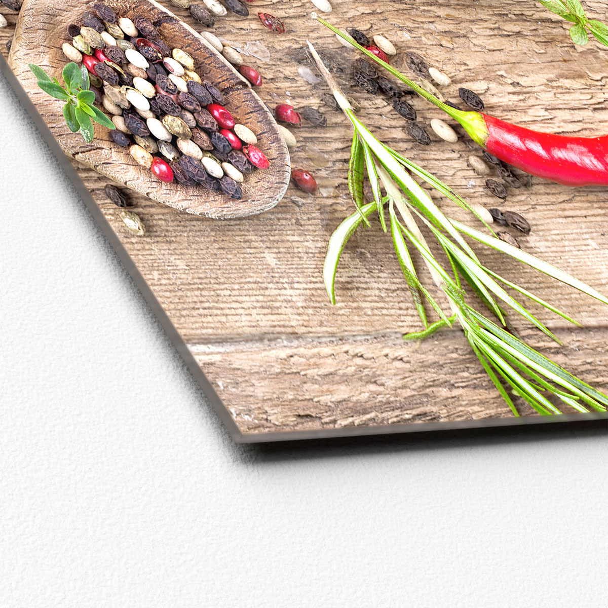 Glas-Art Herbage In Bowl IV 20 x 20 Glasbild Bild 2