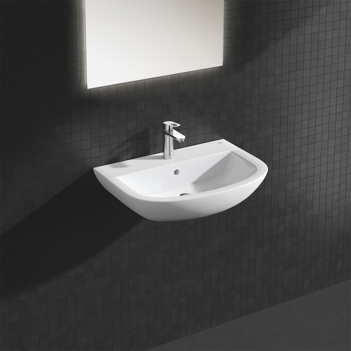 Grohe Waschtisch Bau alpinweiß 64,6 x 15,3 x 46,8 cm Bild 3