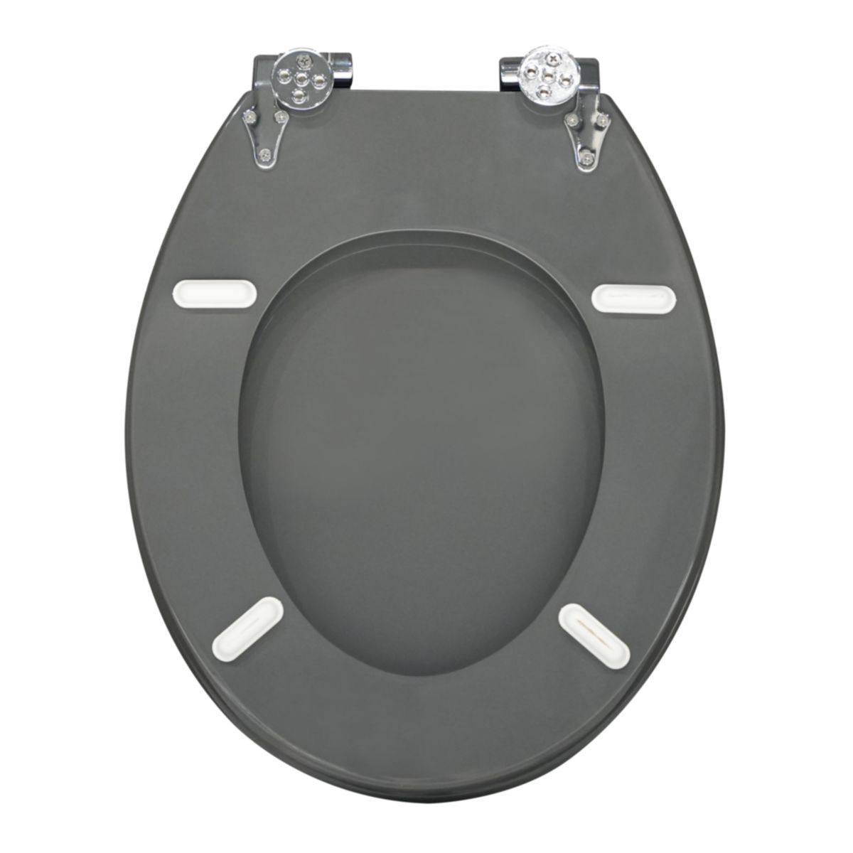 Valblue WC-Sitz Classic grauMDF-Holzkern Absenkautom. Metallscharn. Bild 4