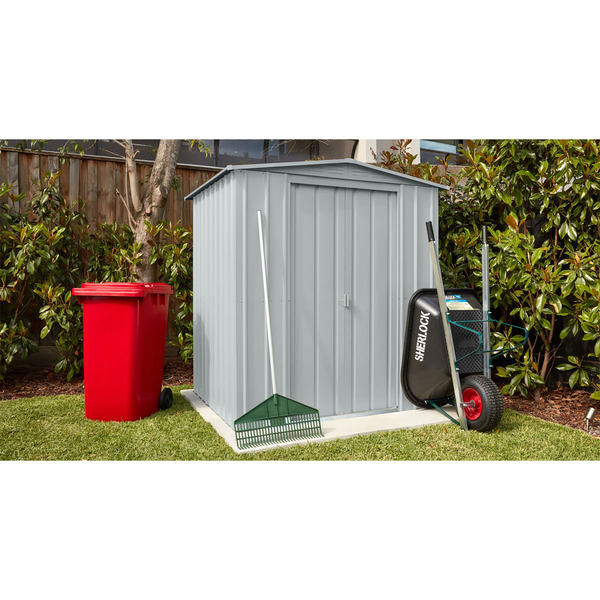 Globel Gerätehaus Dream 2,5m² silber Bild 6