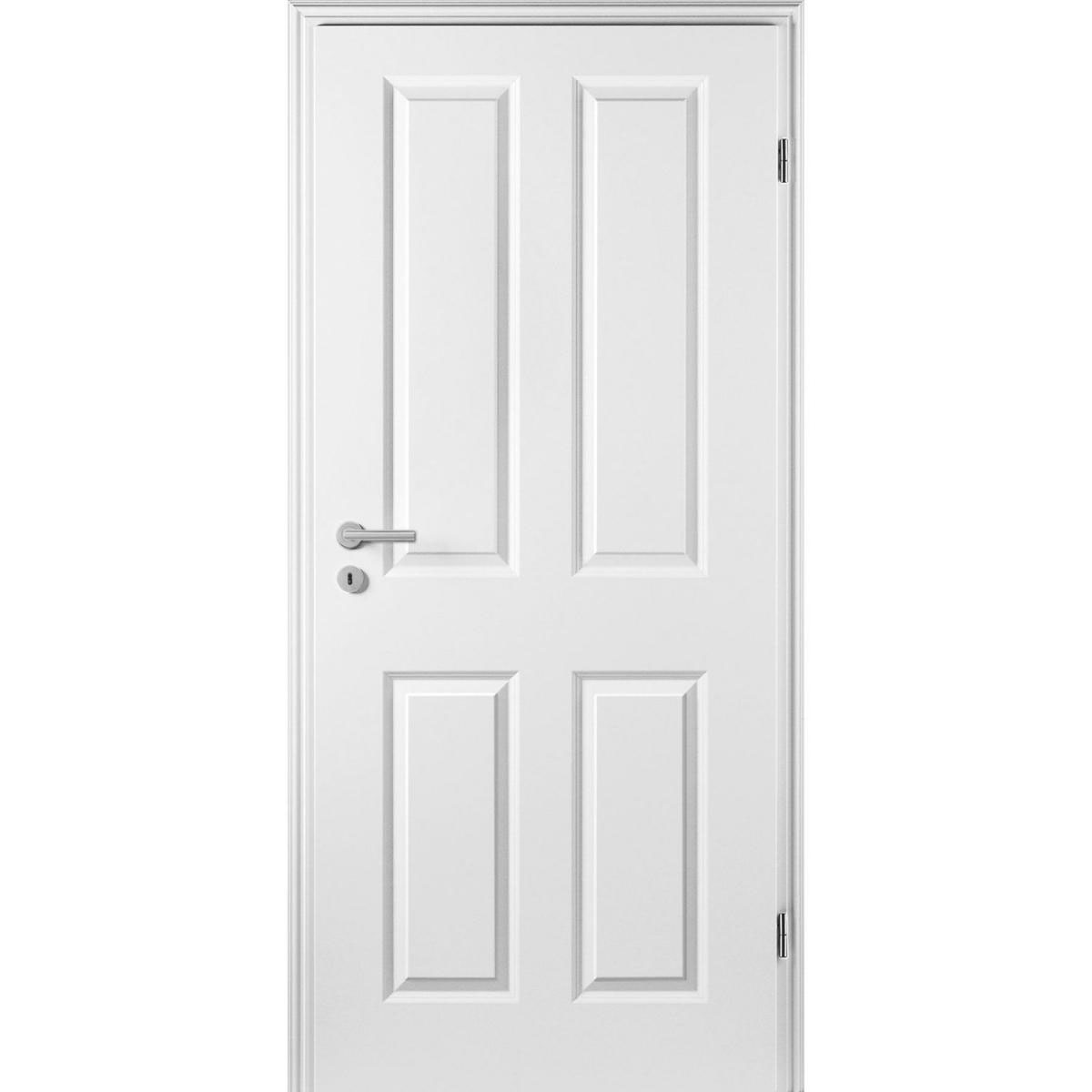 Borne Zimmertür Klassik Weißlack 61 x 198,5 cm DIN rechts