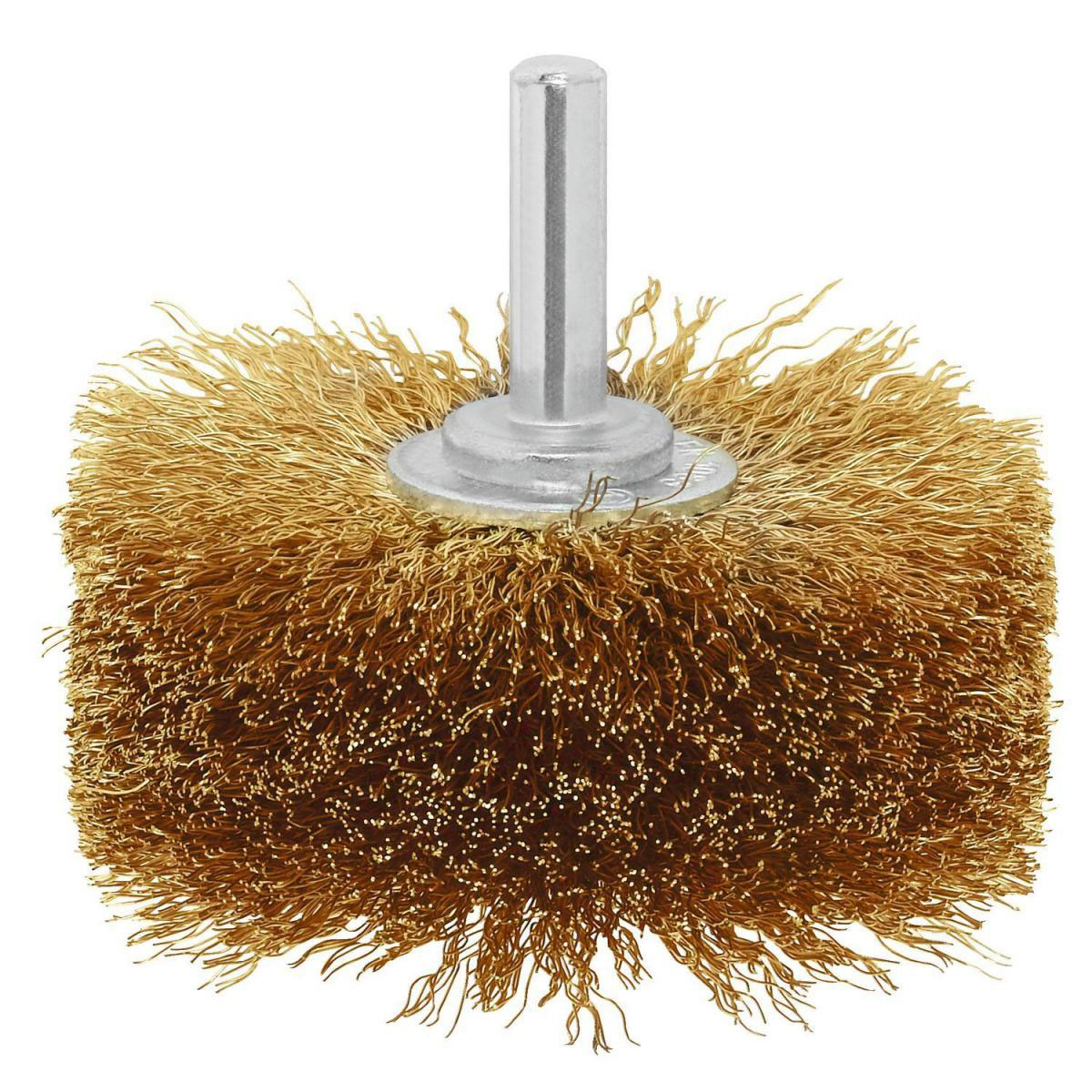 Bosch  DIY Holzstrukturbürste gewellter Draht vermessingt Durchmesser 80 mm 8 mm Bild 3