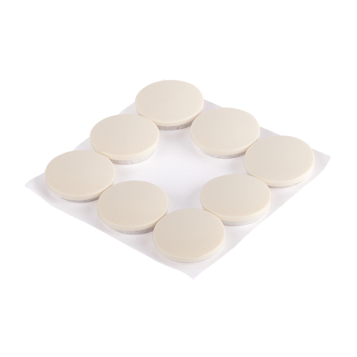 Suki Teppichgleiter klebend Durchmesser 1,8 cm weiß 8 Stück