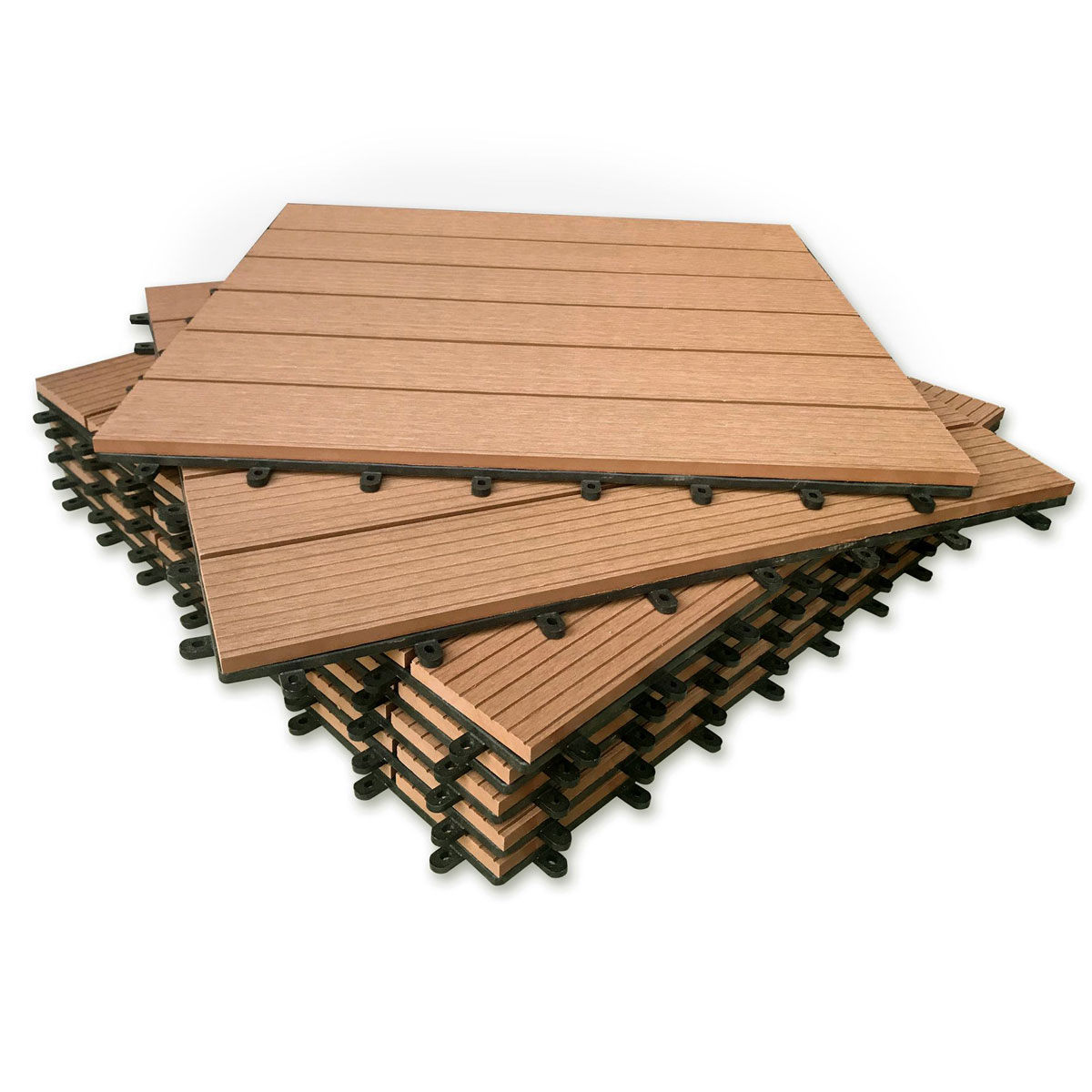 Hartmann WPC-Klickfliese braun 60 x 60 cm