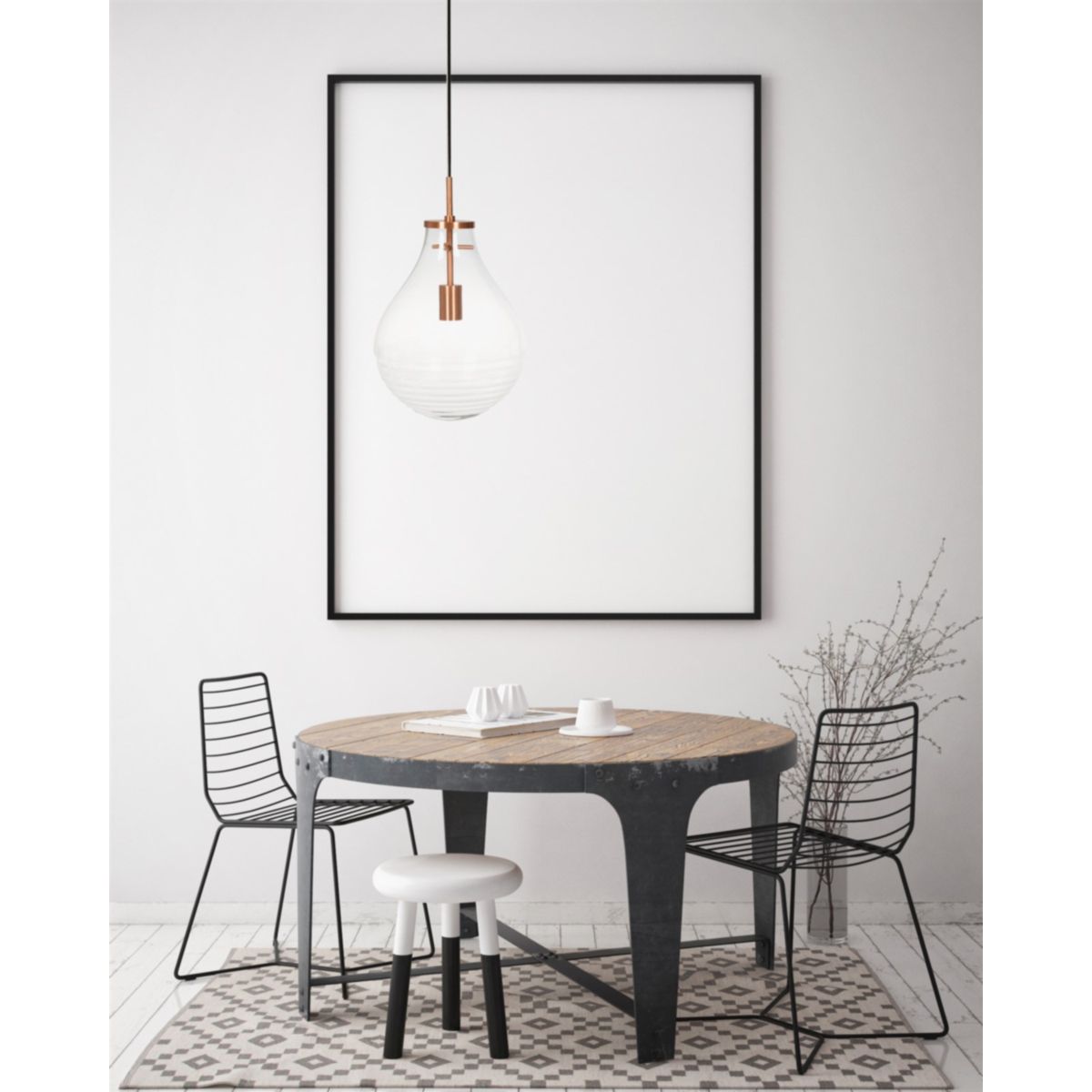 Hängelampe Tamo Small Transparent kupfer Bild 2