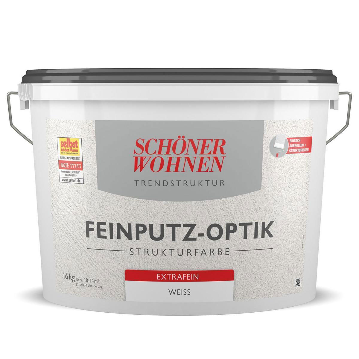 Schöner Wohnen Farbe Feinputz-Optik Extrafein Weiß 16 L