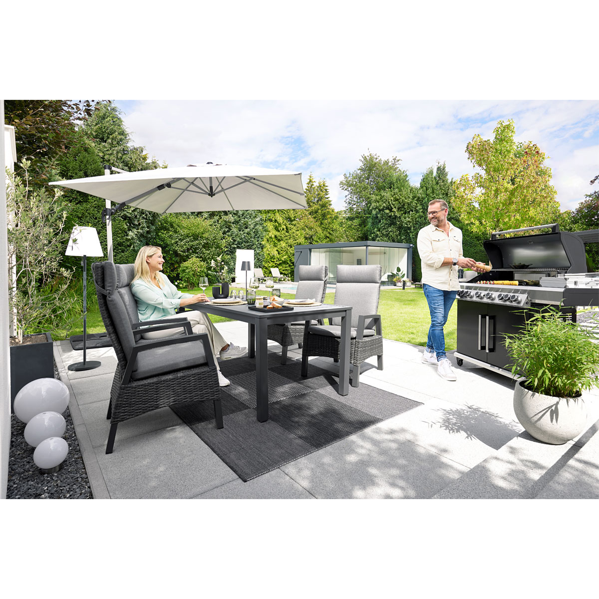 Haveson Gartentisch Bergamo BxHxT 160 x 74 x 90 cm Bild 9