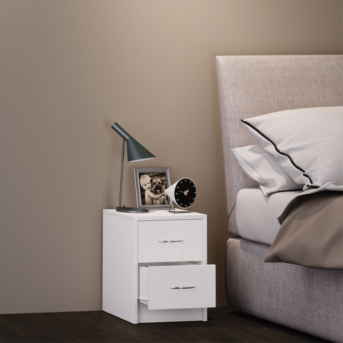 Nachttisch Boxal Mini Buche/silber Bild 3