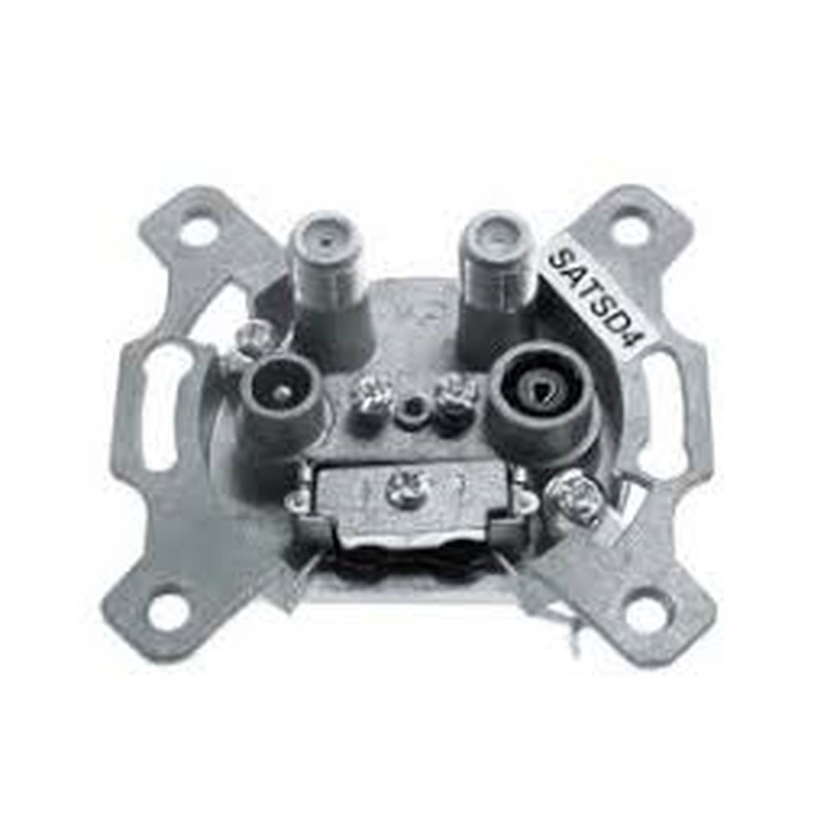 Twin-SAT-Antennensteckdose 4-polig