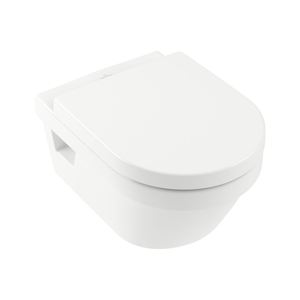 Villeroy & Boch Wand-WC-Set Architecturat abnehmbar Direct Flush, inkl. Wc-Sitz, Absenkautomatik