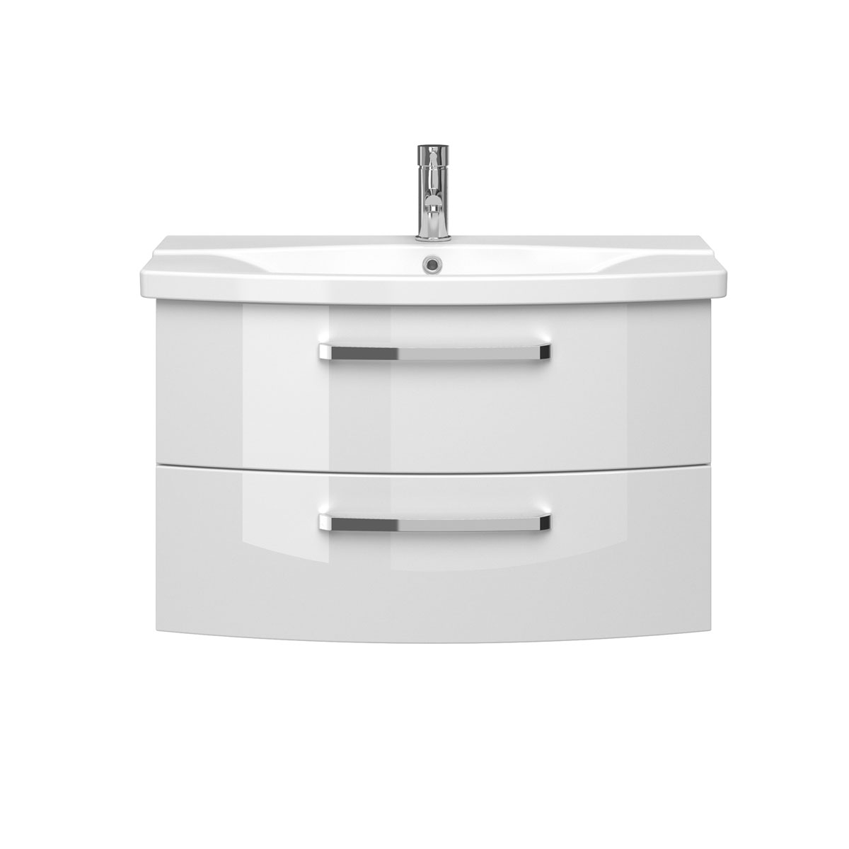 Pelipal Waschtischunterschrank Asti weiß hochglanz Fokus 4010 80 x 49,2 x 43 cm Bild 2