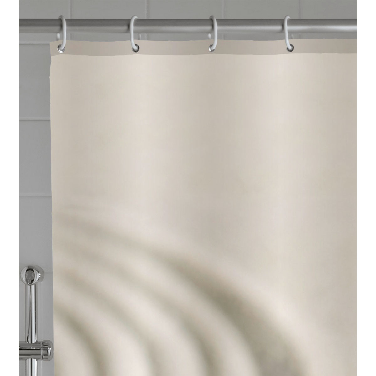 Wenko  Duschvorhang Sand und Stone Textil Polyester 180 x 200 cm waschbar Bild 6
