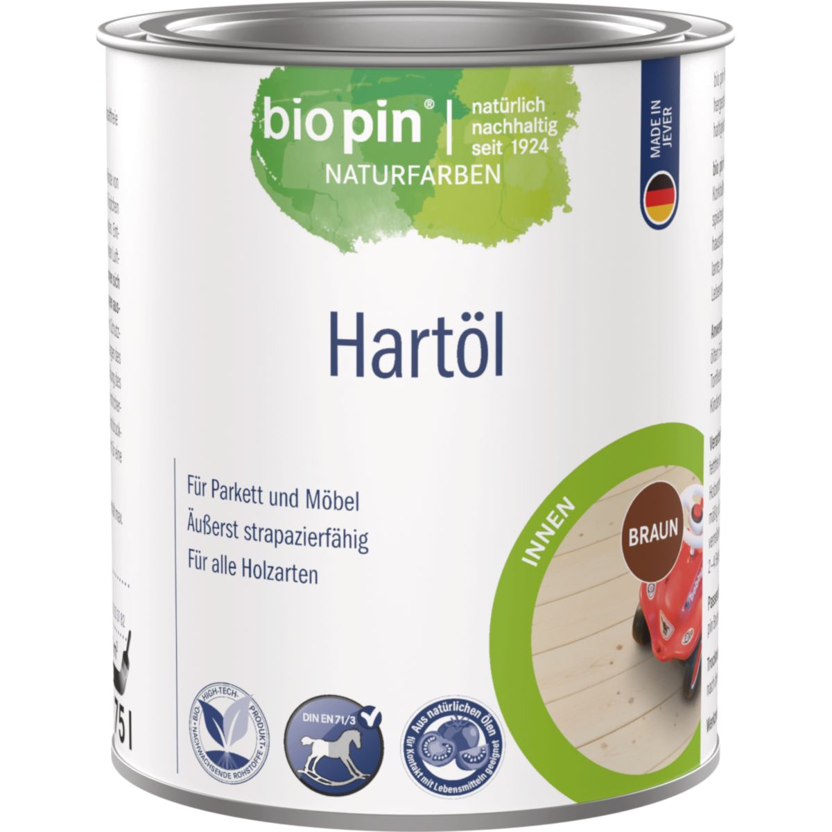 Biopin Hartöl Braun 0,750 l