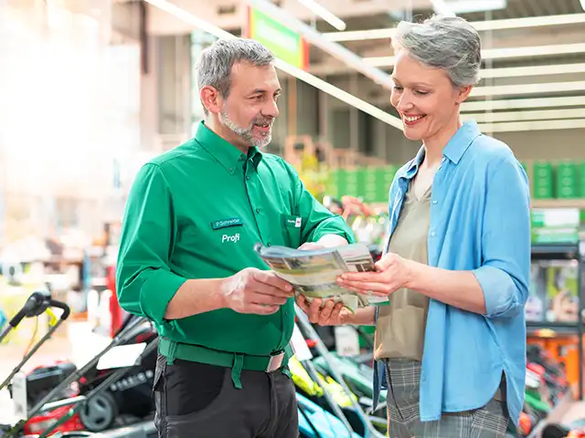 Beratung mit Profi bei BayWa