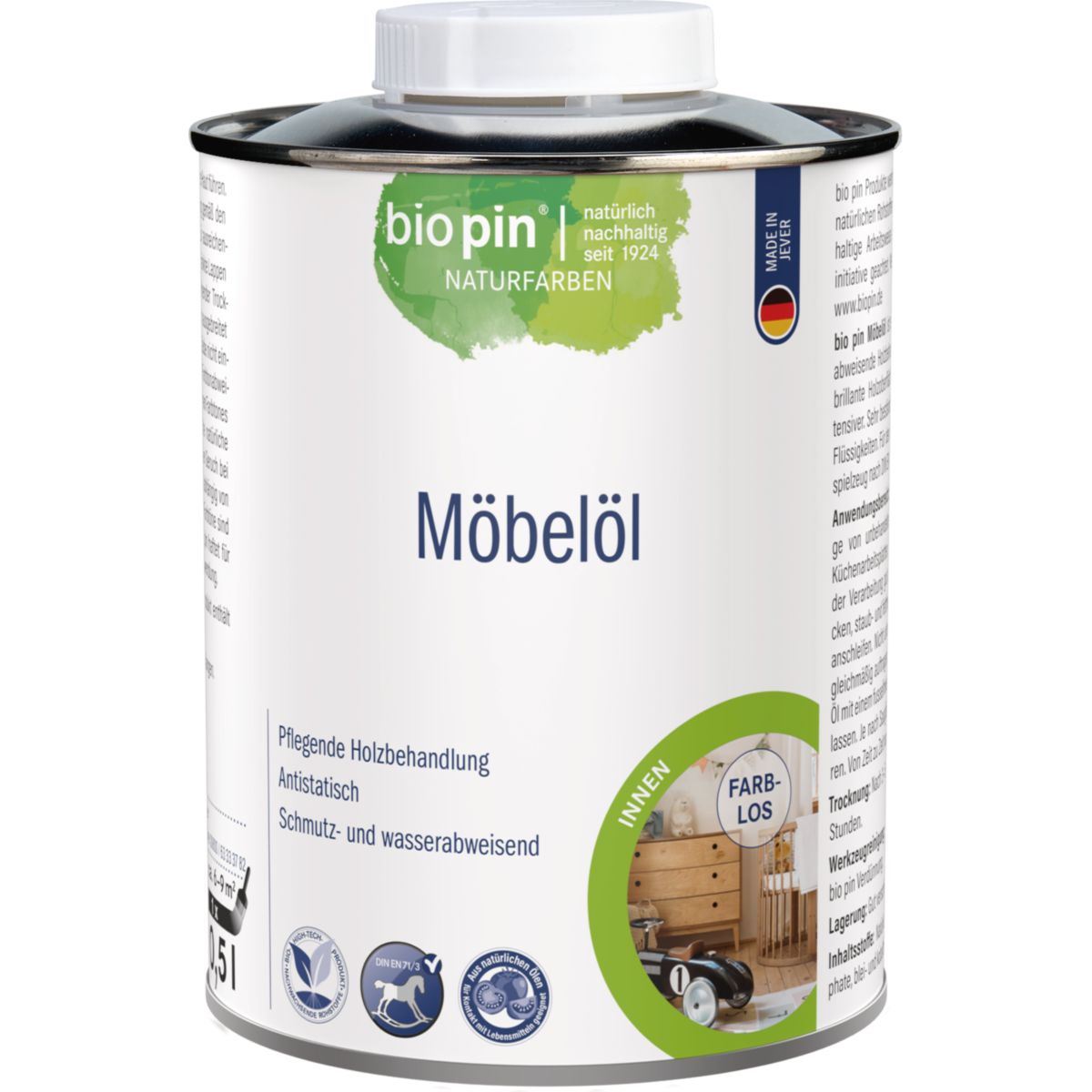 Biopin Möbelöl Farblos 0,500 l