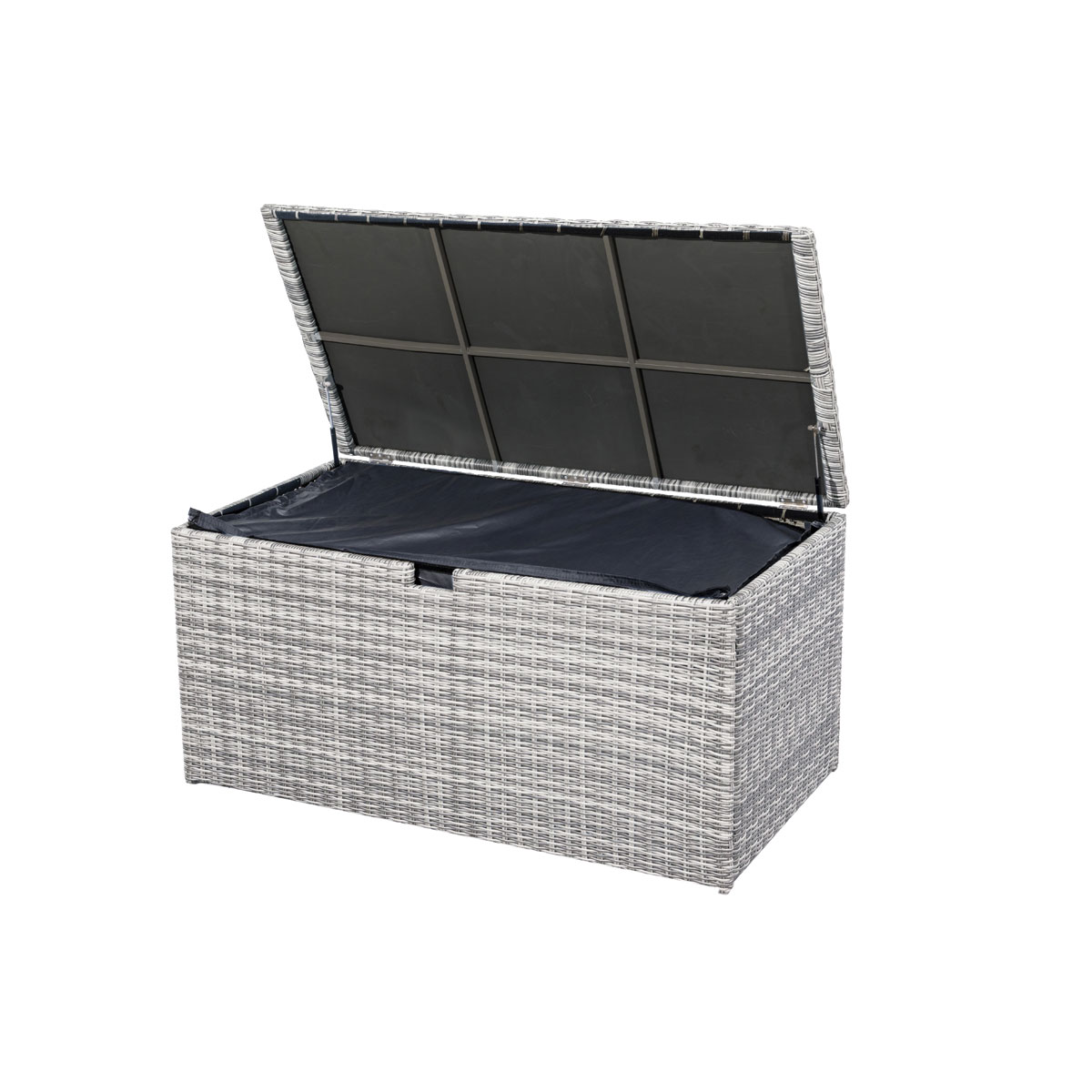 Haveson Kissenbox Bardolino grau meliert 145 x 80 x 70 cm Bild 2