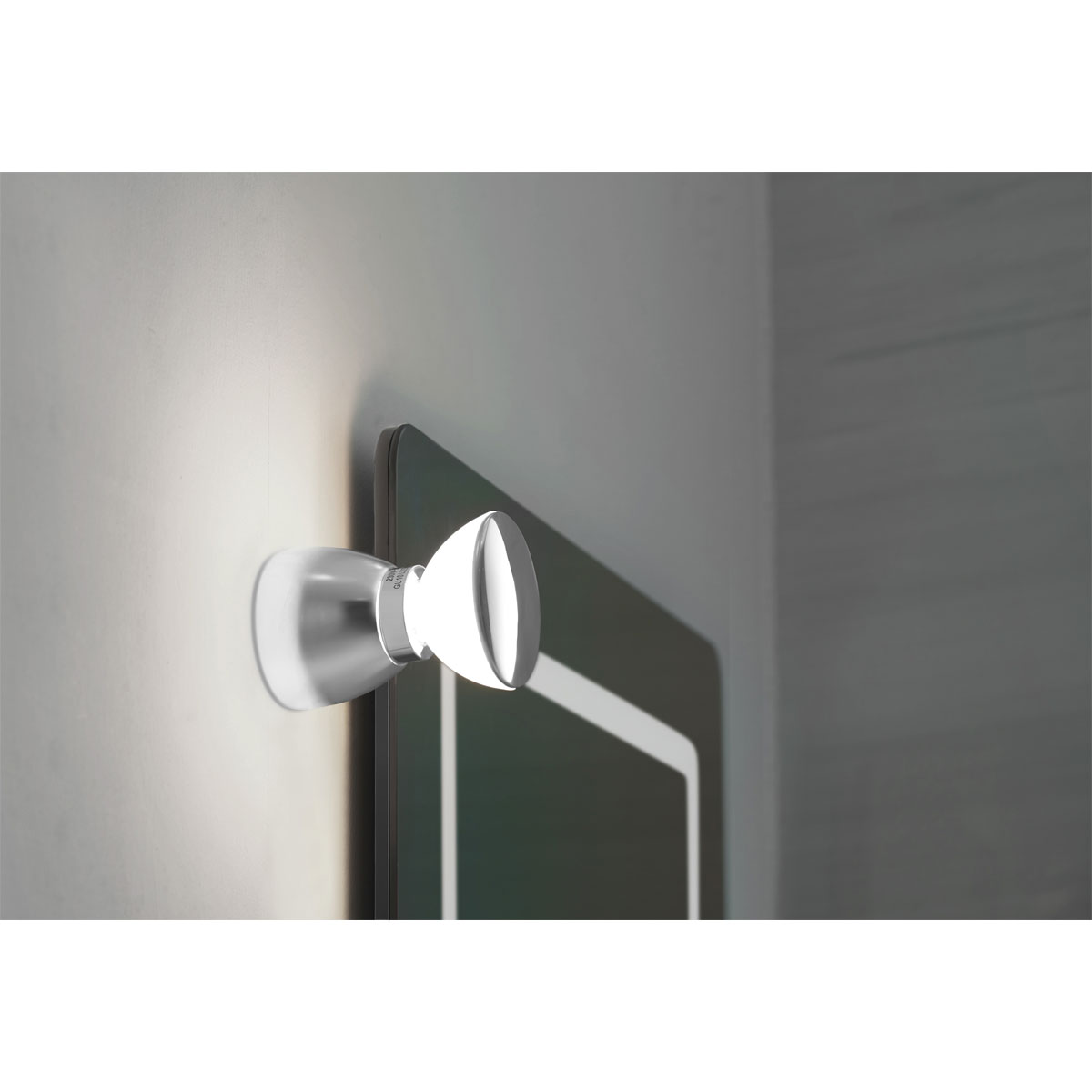 Lightme Badleuchte Aqua IP 44 Kopfspiegelleuchte Chrom Bild 2