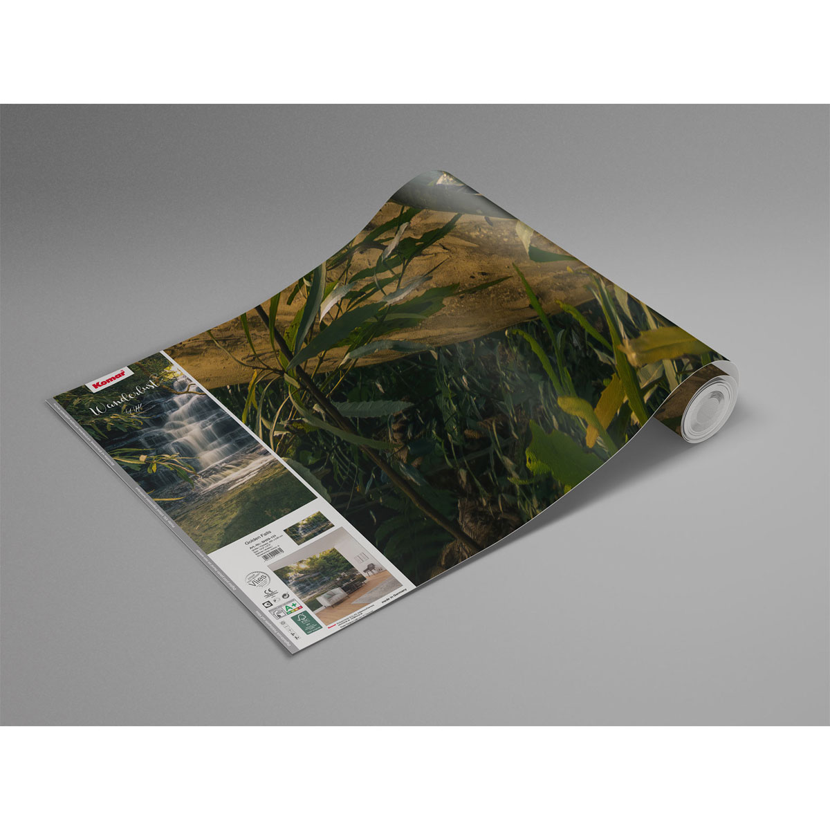 Komar  Vlies Fototapete Golden Falls 450x280 cm Bild 5