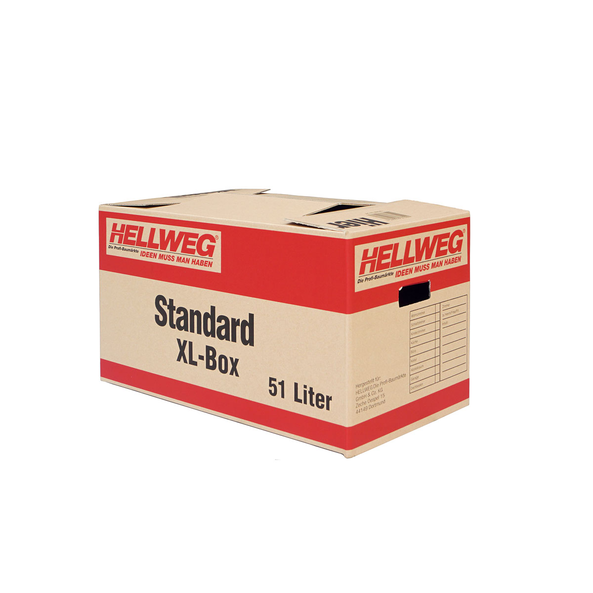Hellweg-Umzugskarton Standard XL 54,8 x 31,3 x 32,2 cm Bild 2