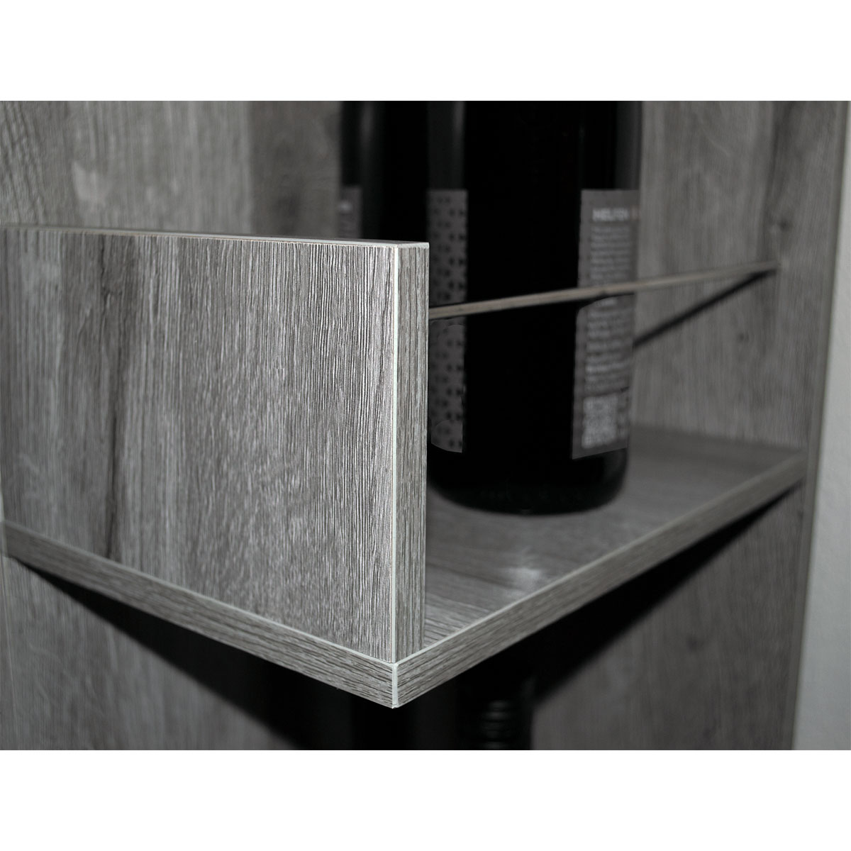 Better Home Weinregal mit feststellbaren Rollen grau marmoriert 37 x 60 x 82 cm Bild 10