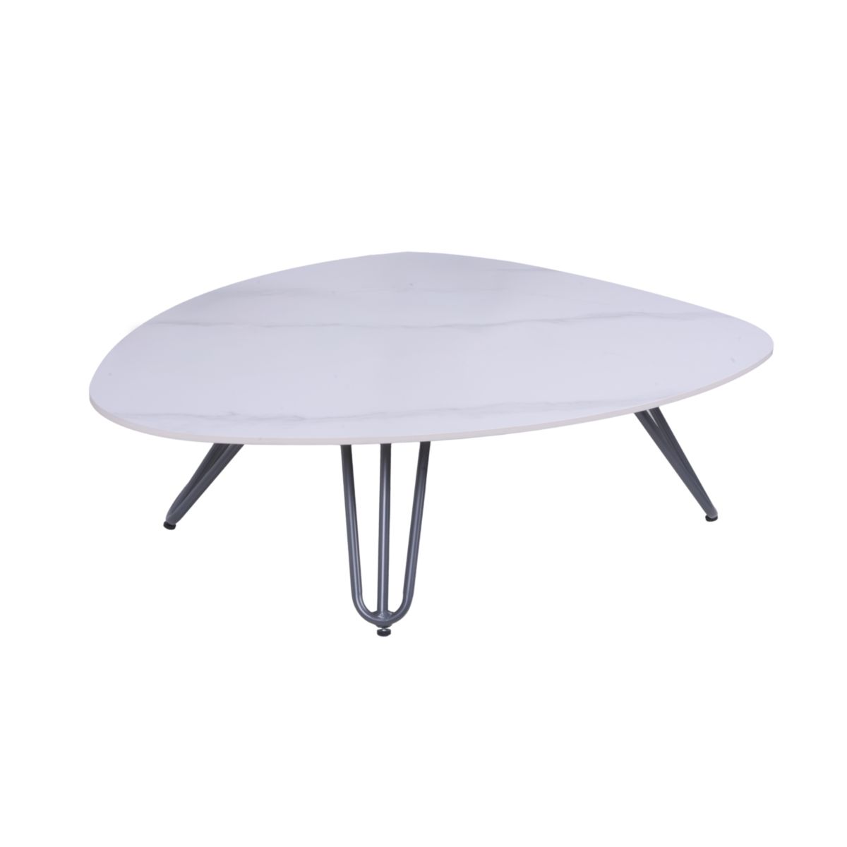 Garden Pleasure Tisch SILENA Aluminium, gesinterter Stein, weiss