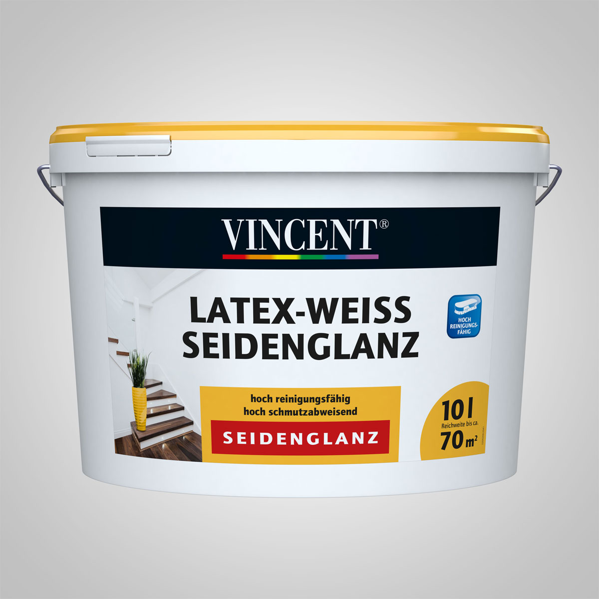 Vincent Latex-Weiß Seidenglänzend 10 L