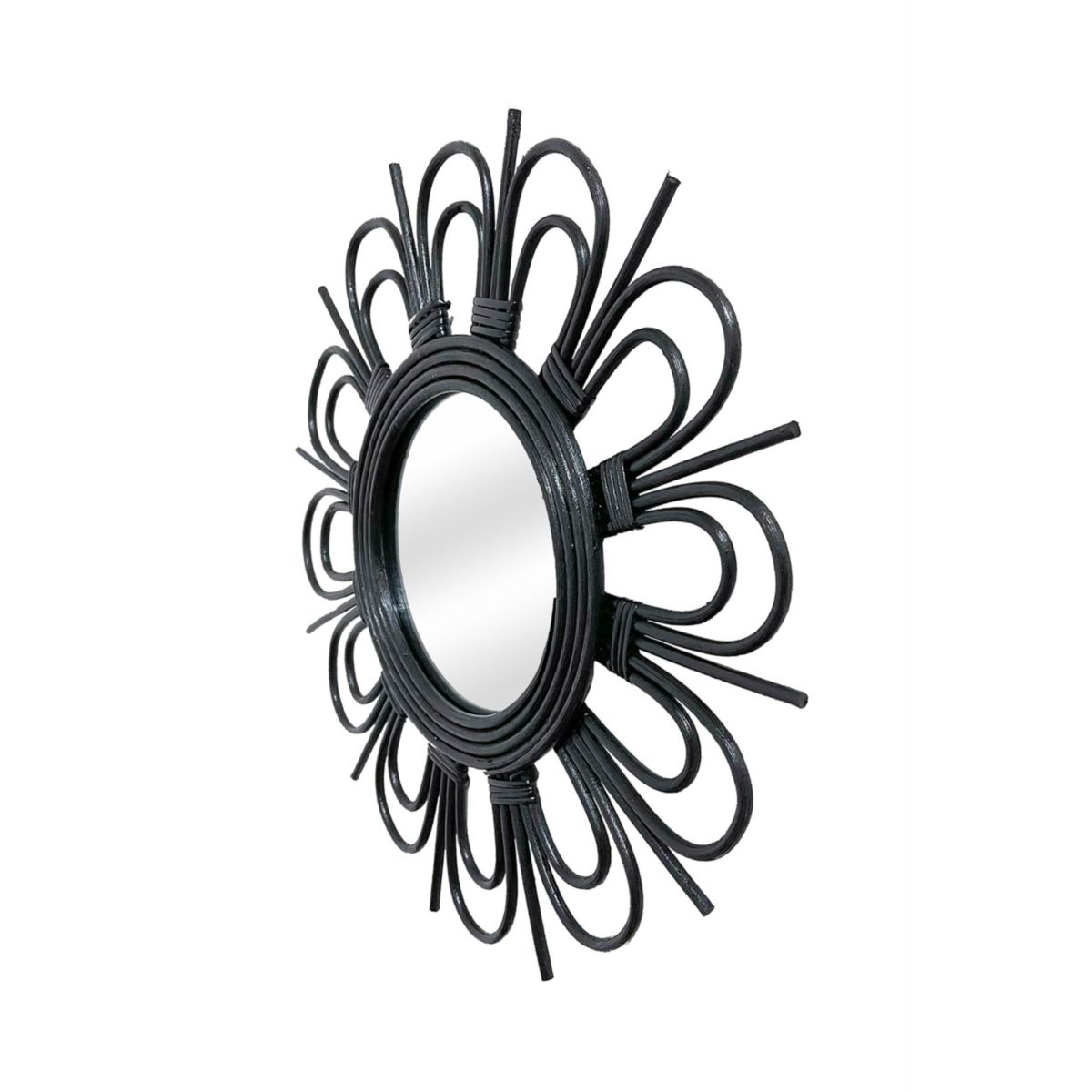 Rattan Spiegel Aina 225 schwarz Bild 2