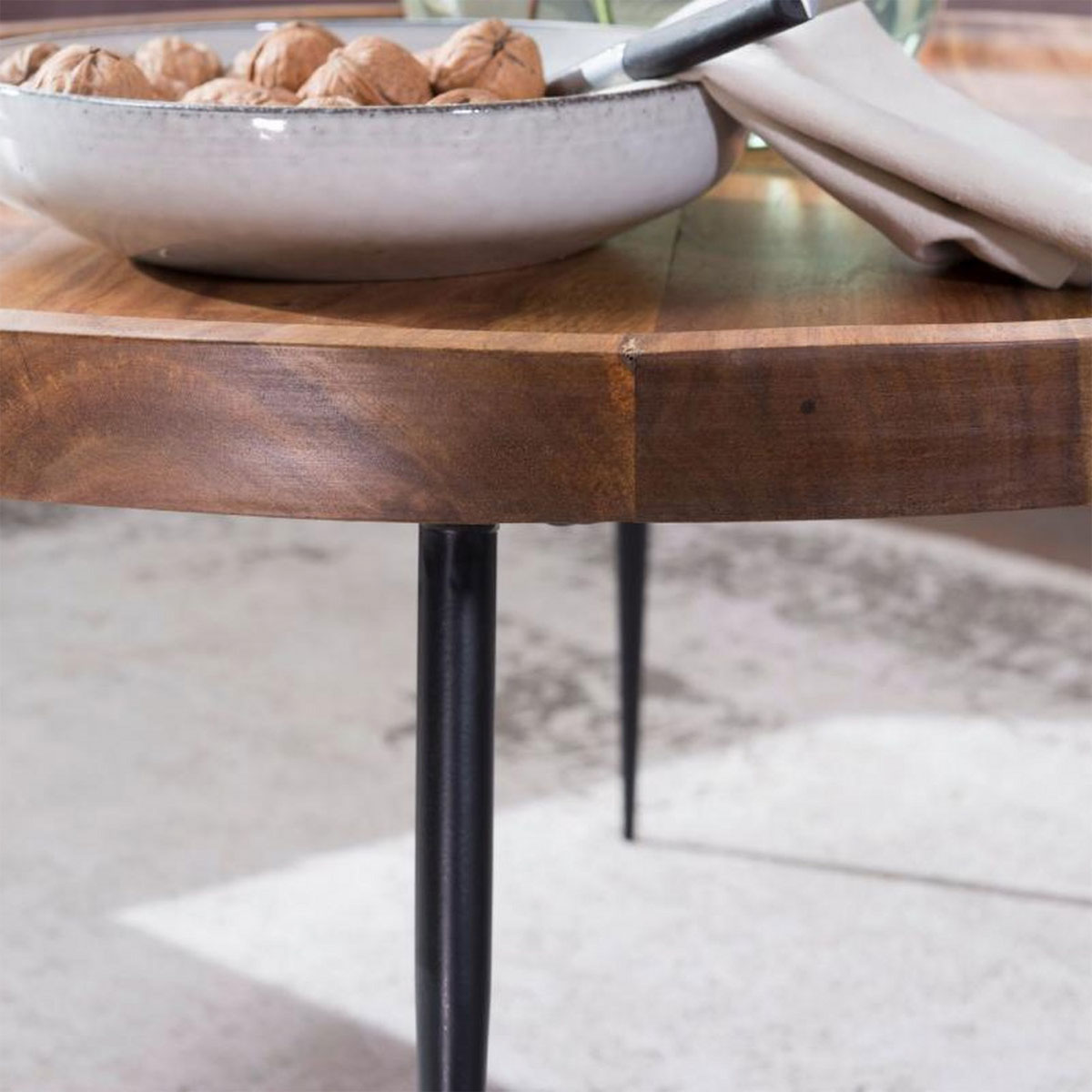 Wohnling Couchtisch „Bharu“ 75x39x75 cm, Braun Bild 4