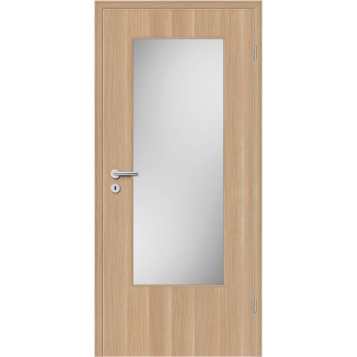 Borne Zimmertür CPL Sonneneiche aufrecht mit Lichtausschnitt 86 x 198,5 cm DIN rechts