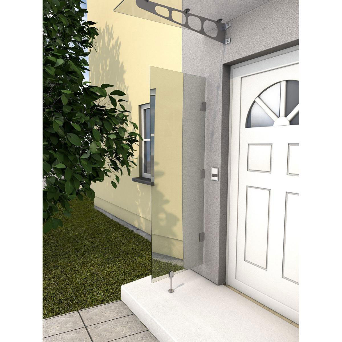 Durabil Seitenblende HD VSG klar 60 x 180 cm