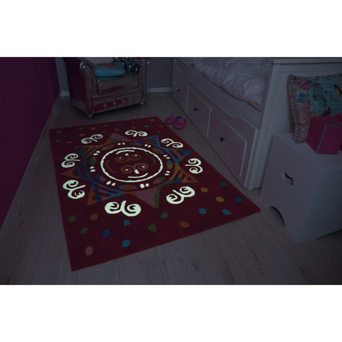 Spirit Glowy 3145 Rot Mandala 110cm x 160cm Bild 3