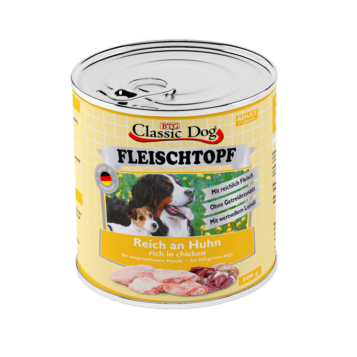Classic Dog Dose Fleischtopf Huhn 800g